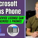 1 Shared Device License for Microsoft Teams Phone can be used across 5 Phones